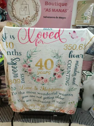 Manta 40 Anos Fleece