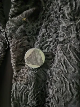 Cappotto Astrakan Nero vintage