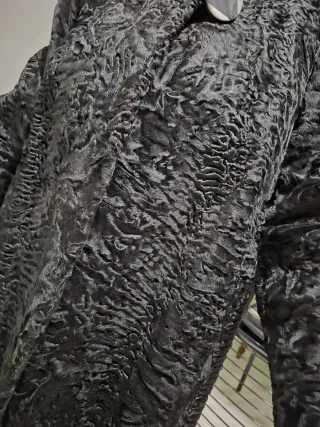 Cappotto Astrakan Nero vintage