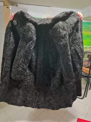 Cappotto Astrakan Nero vintage
