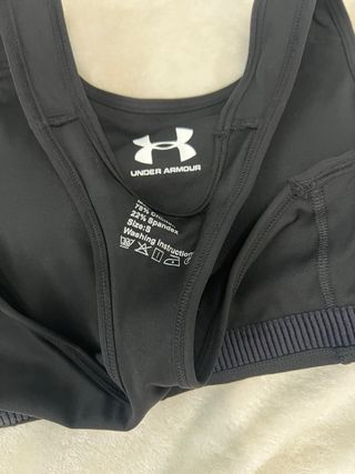 Sujetador deportivo Under Armour negro