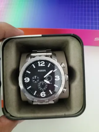 Reloj Fossil JR1353 Hombre Negro/Plata