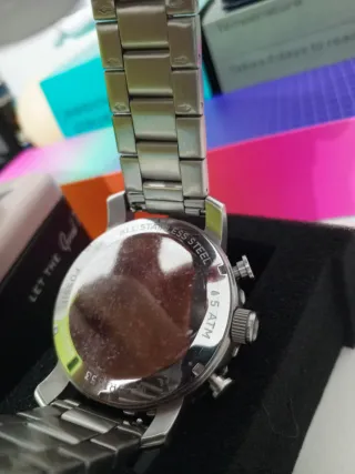 Reloj Fossil JR1353 Hombre Negro/Plata