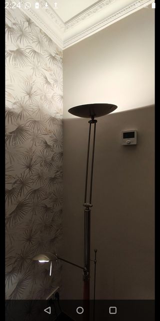 Lámpara de pie alta y de lectura