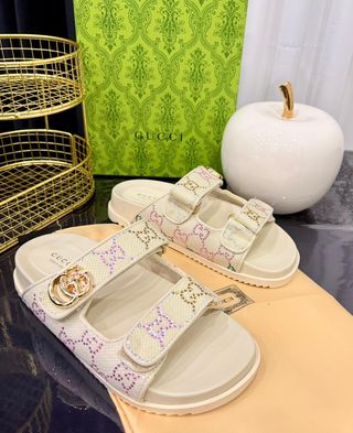 Sandali Gucci Donna Beige e Rosa