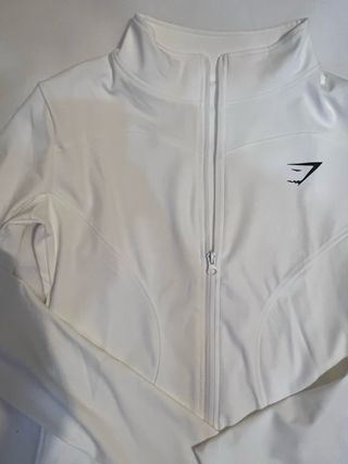 Chaqueta deportiva Gymshark blanca