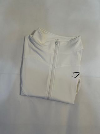 Chaqueta deportiva Gymshark blanca