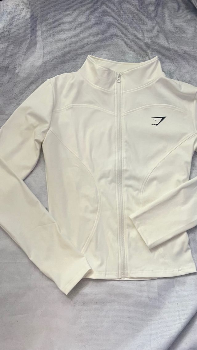 Chaqueta deportiva Gymshark blanca