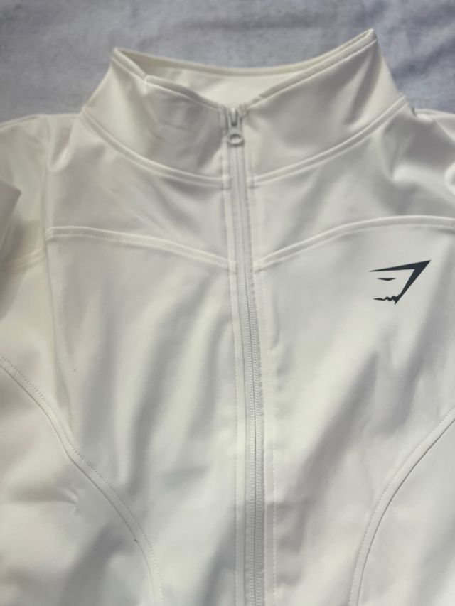 Chaqueta deportiva Gymshark blanca