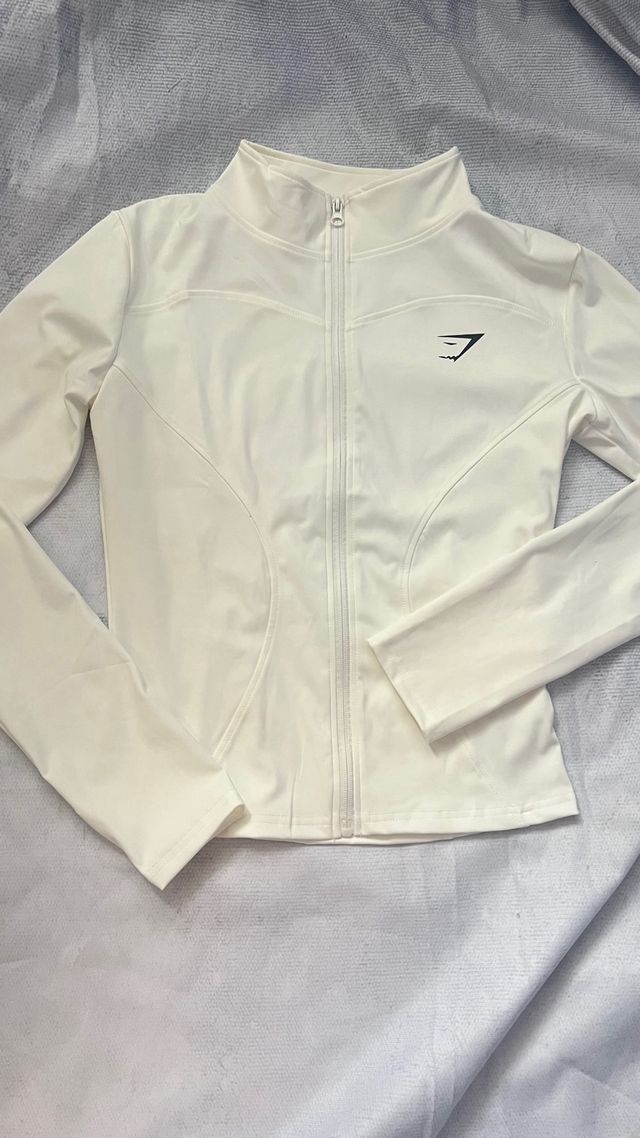 Chaqueta deportiva Gymshark blanca