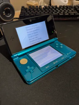 Nintendo 3DS Aqua 2011 + 6 Juegos + Caja original