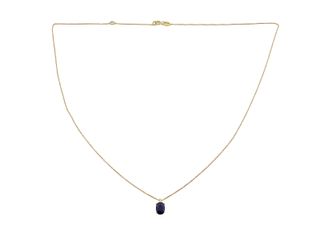 collar oro 18k con piedra 22cm