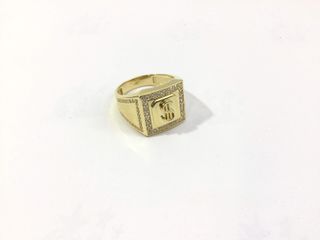 sello oro 18k con circonita