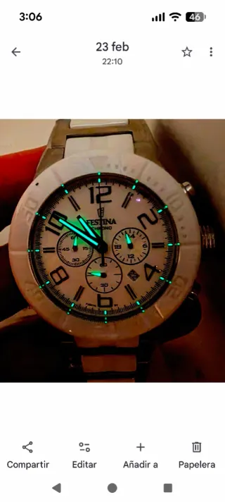 RELOJ FESTINA CERAMIC CHRONO HOMBRE A ESTRENAR