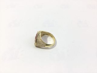 sortija oro 18k con circonita