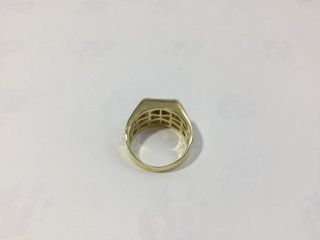 sello oro 18k con circonita