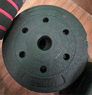 Juego Mancuernas con Barra y Discos