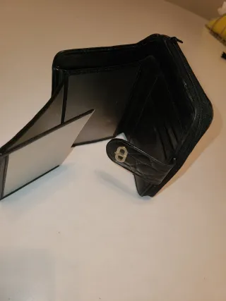 Billetero Monedero Vintage Negro CP años 90