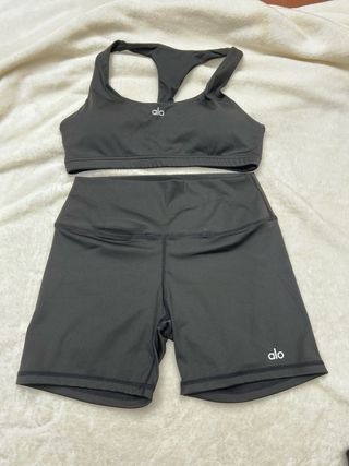 Alo Yoga Conjunto Deportivo Negro