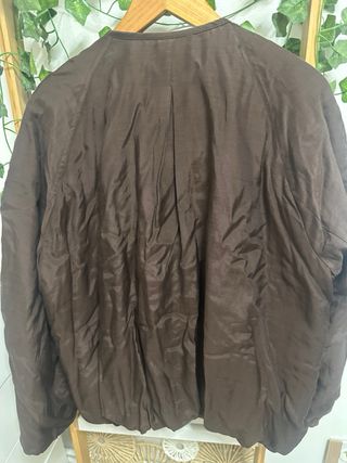 Chaqueta Zara acolchada marrón Talla S