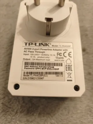 Kit PLC TP-Link AV500 + Extensor WiFi