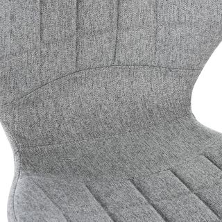 Set di 2 Sgabelli da Bar Girevoli con Altezza Regolabile, Sgabelli da Cucina con Poggiapiedi e Schienale in Tessuto, 47X51.5X89.5-111.5 Cm, Grigio