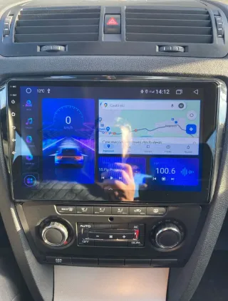 Rádio Skoda Octavia 2 Android 14 com GPS (Novo)