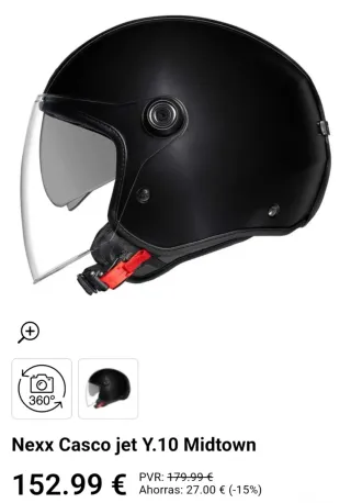 Casco Nexx Y.10 Midtown Negro Mate