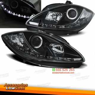 FAROS LUZ DIURNA LED CRISTAL CLARO NEGRO PARA SEA