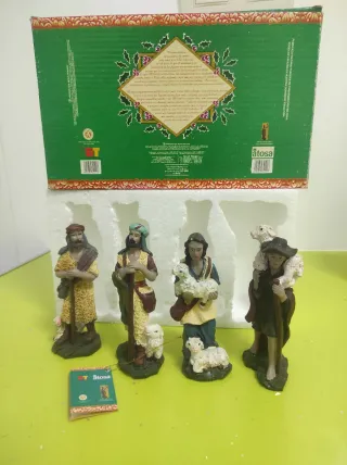 Caja Figuras Belén Vintage Atosa Nuevas