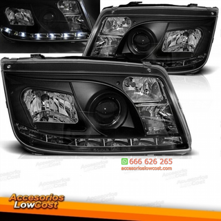 SET FAROS DE DISEÑO LUZ DIURNA LED PARA VW BORA,