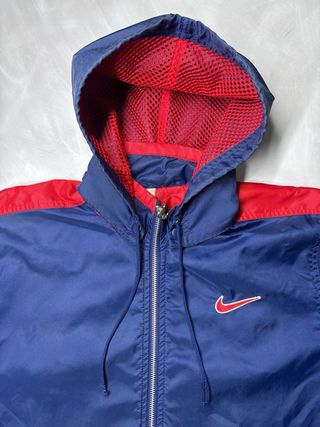 Antivento Nike Blu Navy Rosso vintage ‘90 Taglia L