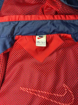 Antivento Nike Blu Navy Rosso vintage ‘90 Taglia L