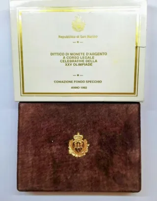 San Marino 1992 dittico 500-1000 lire