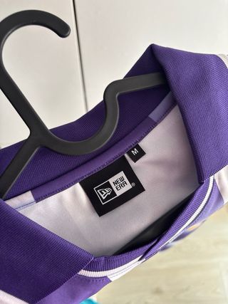 Polo vintage NewEra X Lakers Viola/Bianco Taglia M