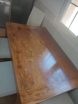 Tavolo in legno massello per cucina, soggiorno o cantina