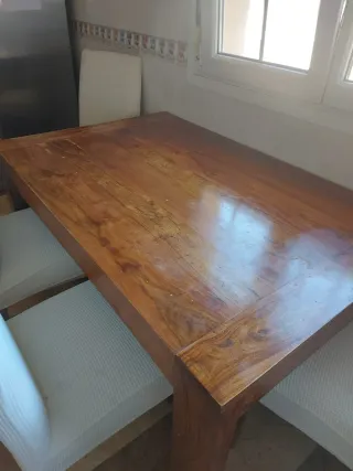 Tavolo in legno massello per cucina, soggiorno o cantina