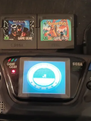 SEGA Game Gear con caja y 3 juegos