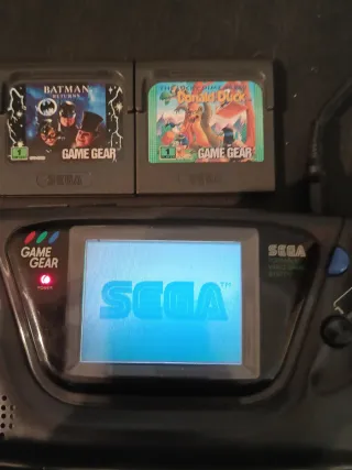 SEGA Game Gear con caja y 3 juegos