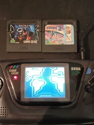 SEGA Game Gear con caja y 3 juegos
