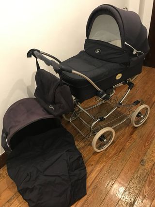 Cochecito bebé Arrue azul marino