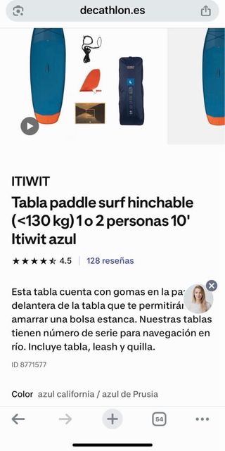 Tabla Paddle Surf ITIWIT 10' Talla L