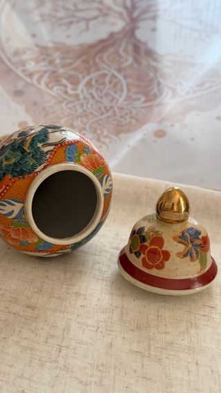Jarrón de porcelana estilo (tipo) Satsuma