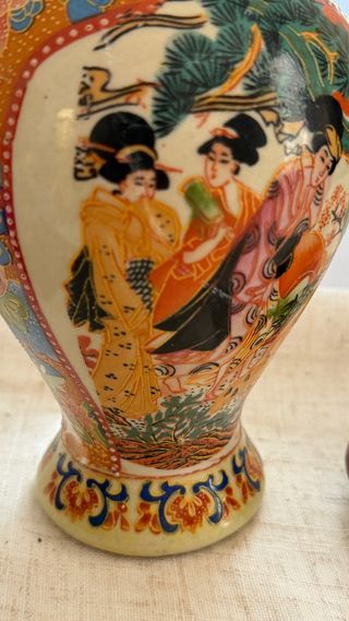 Jarrón de porcelana estilo (tipo) Satsuma