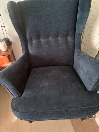 Sillón individual azul