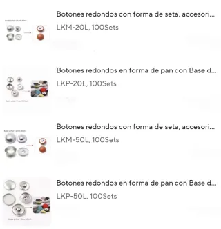 Máquina para forrar botones