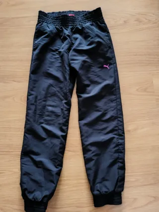 Chándal Puma Talla S Negro y Rosa