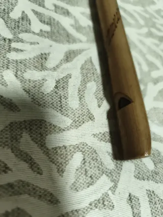 Flauta de bambú artesanal