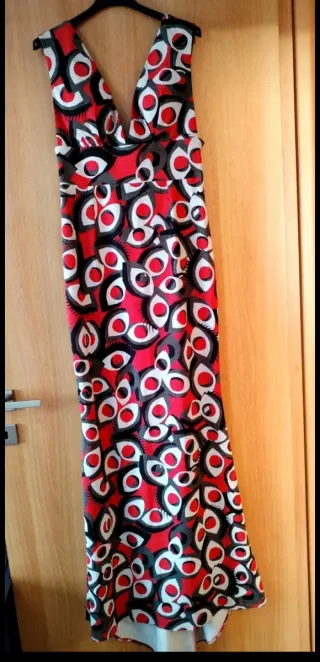 Abito lungo a fantasia