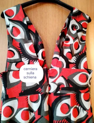 Abito lungo a fantasia